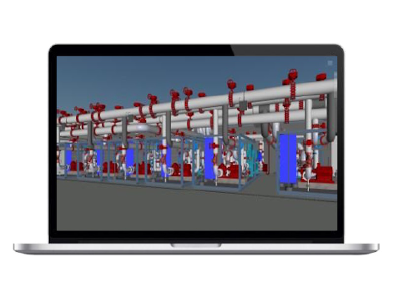 Sectional View of Prefabricated Cooling Station