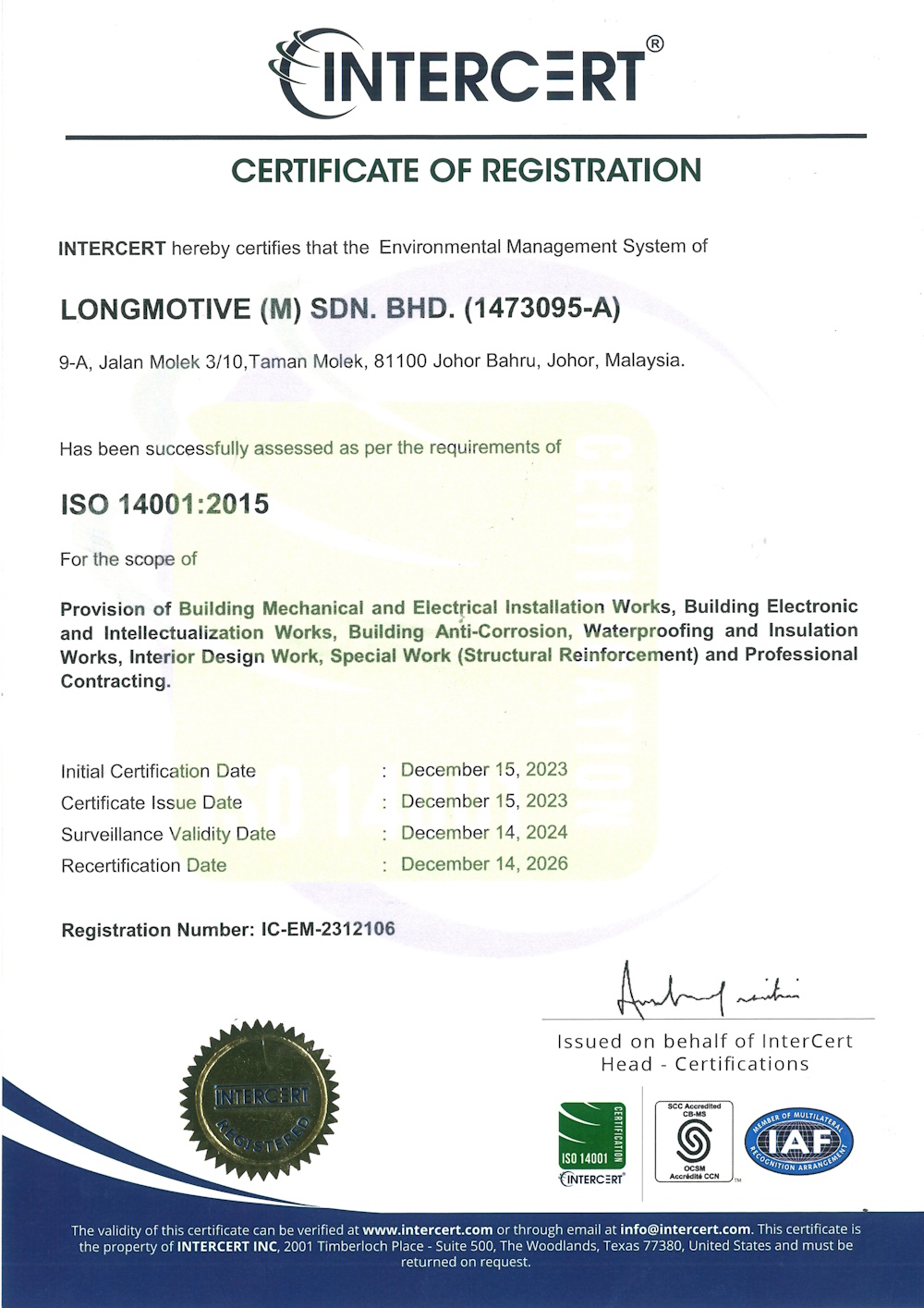 ISO 14001:2015